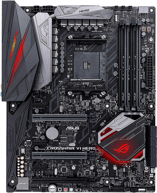 Asus Rog Crosshair Vi Hero X370 Am4 Ddr4 64gb Atx Motherboard - Asus Rog Crosshair Vi Hero (700x700), Png Download