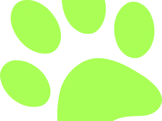 Neon Clipart Dog Paw - Circle (640x480), Png Download