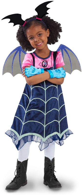 Disney Vampirina Boo-tiful Dress - Vampirina Costume (401x800), Png Download