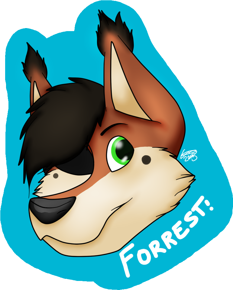 Forrest Badge - Cartoon (853x967), Png Download
