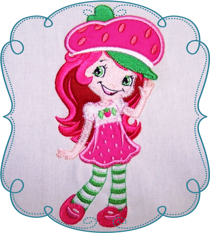 Cherry Shortcake - Embroidery (1000x1000), Png Download