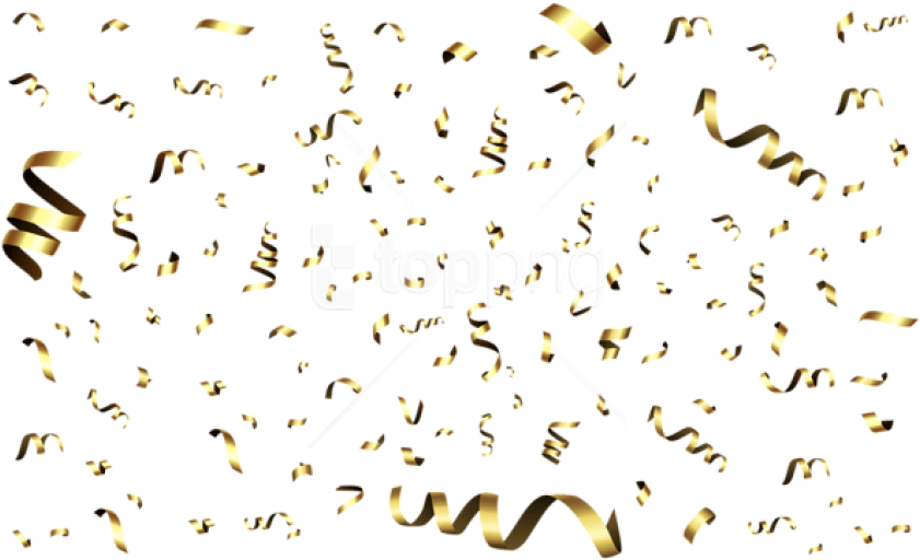 Free Png Download Confetti Gold Transparent Png Images - Illustration (850x515), Png Download