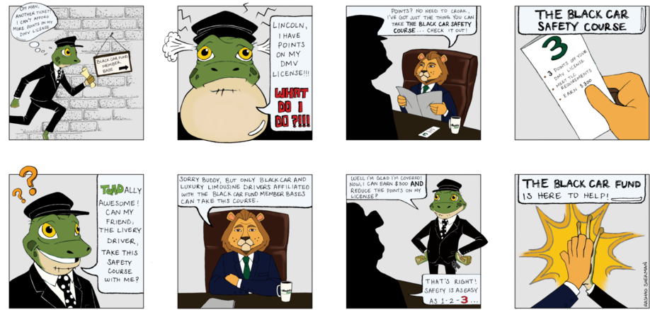 The Black Car Fund Concrete Jungle Series - Black Car Fund Surcharge (1000x524), Png Download