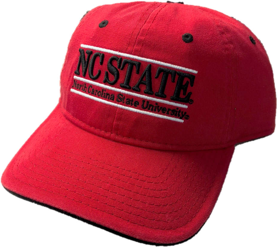 Nc State Wolfpack Red Nc State Bar Design Hat - Baseball Cap (1024x1024), Png Download