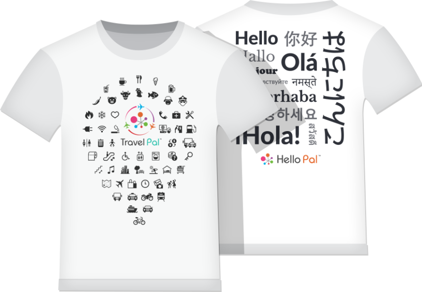 Travel Pal T-shirt - Tee Shirt Travel Icon (862x597), Png Download
