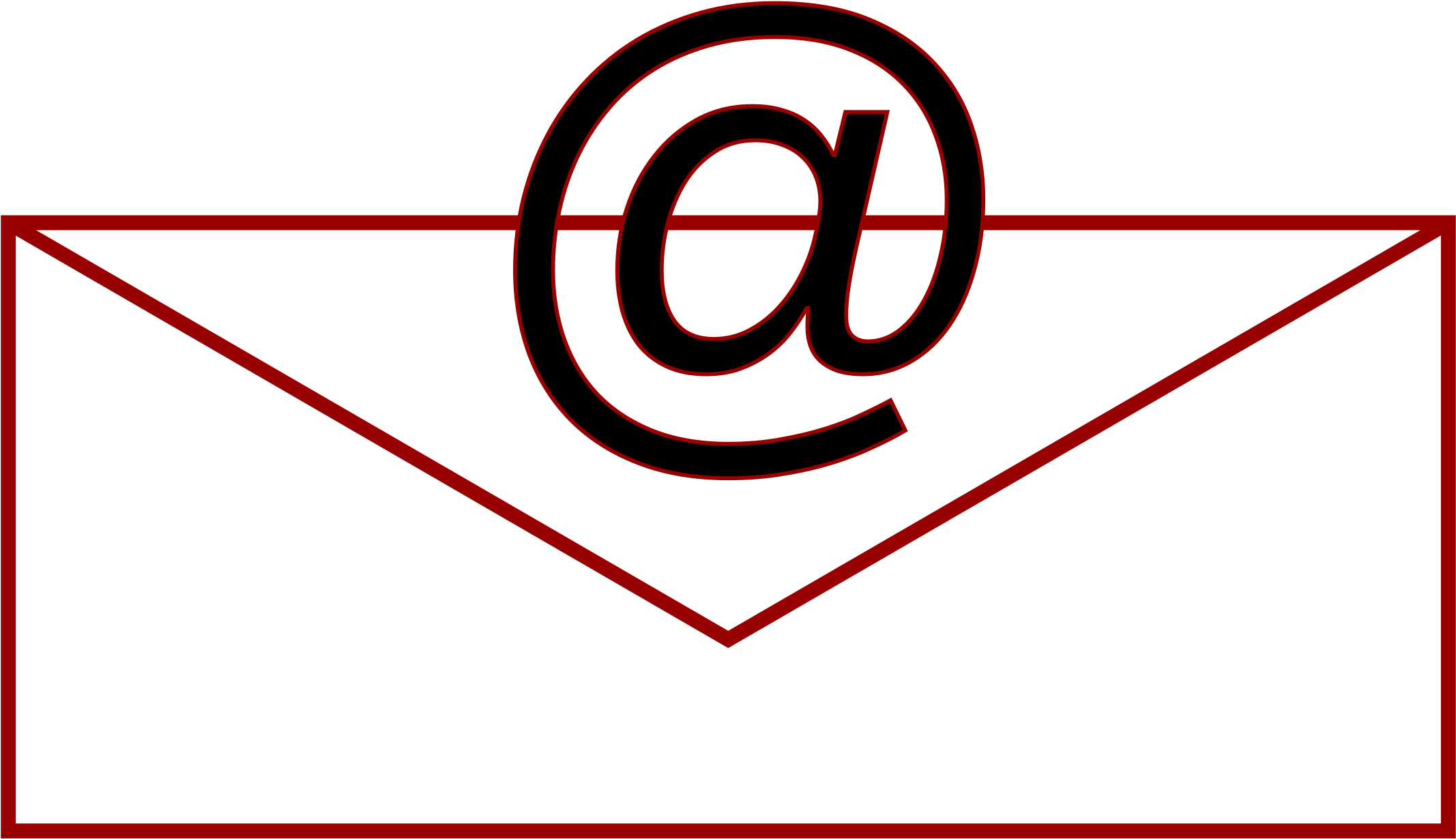 This Free Icons Png Design Of Email Rectangle Simple-11 (2400x1697), Png Download