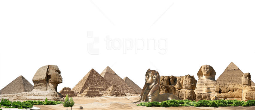 Egyptian Pyramids Png - Pyramids Png (850x425), Png Download