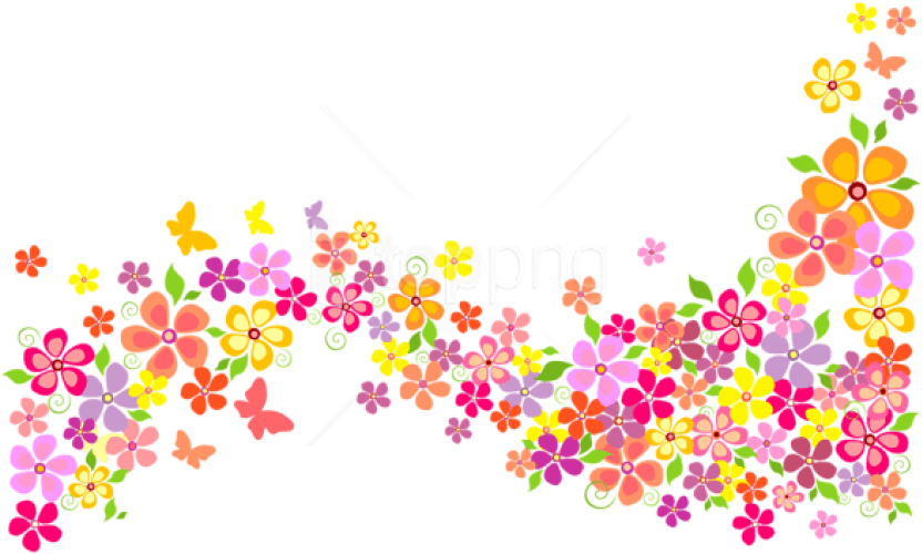 Free Png Download Floral Decor Clipart Png Photo Png - Flores Png Fondo Transparente (850x513), Png Download