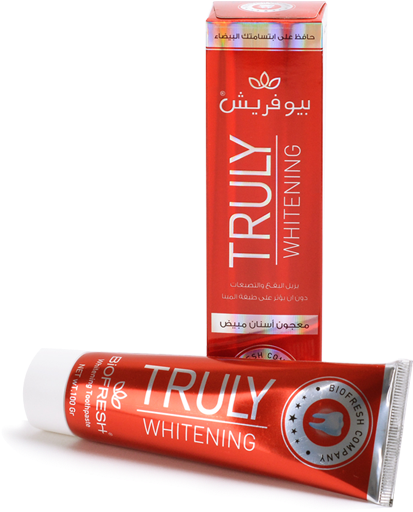 Biofresh Truly Whitening Toothpaste - Energy Drink (677x562), Png Download