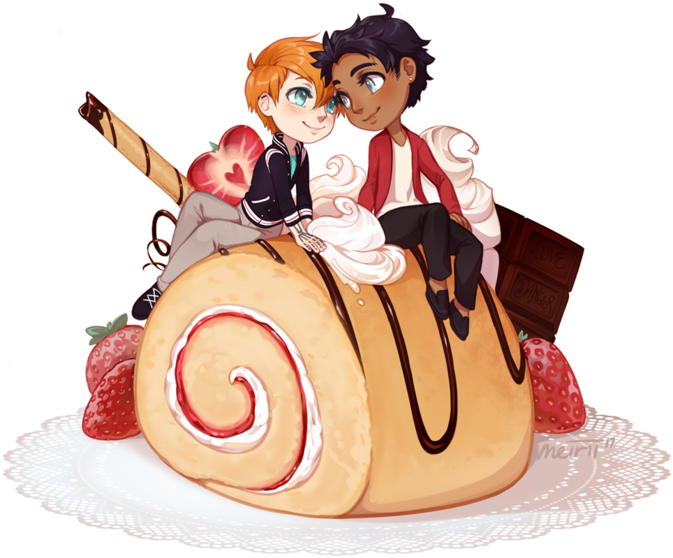 Swissrollmance-danger - Cartoon (1000x826), Png Download