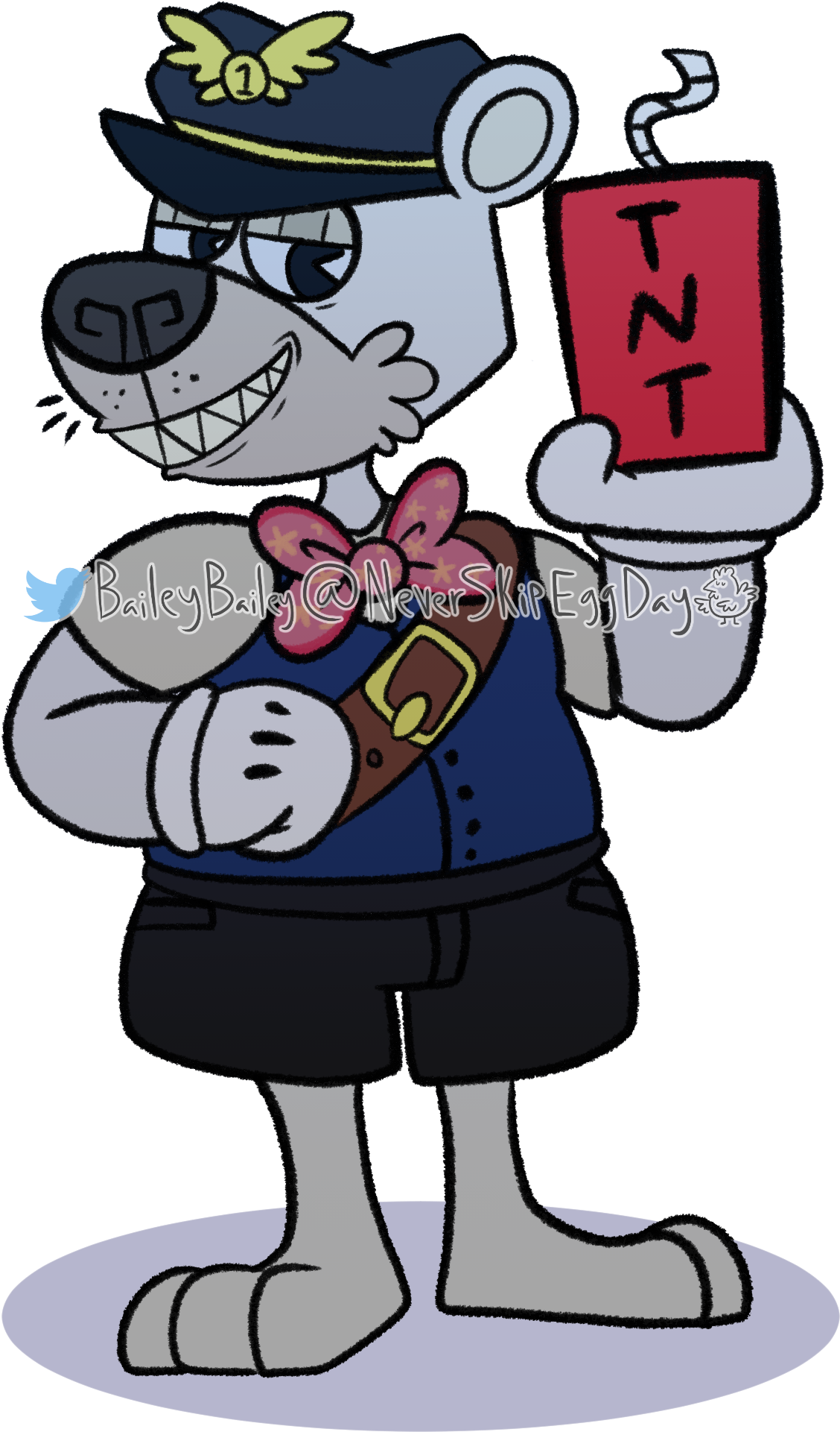 Sergeant Marshmallow - Cartoon (1900x2082), Png Download