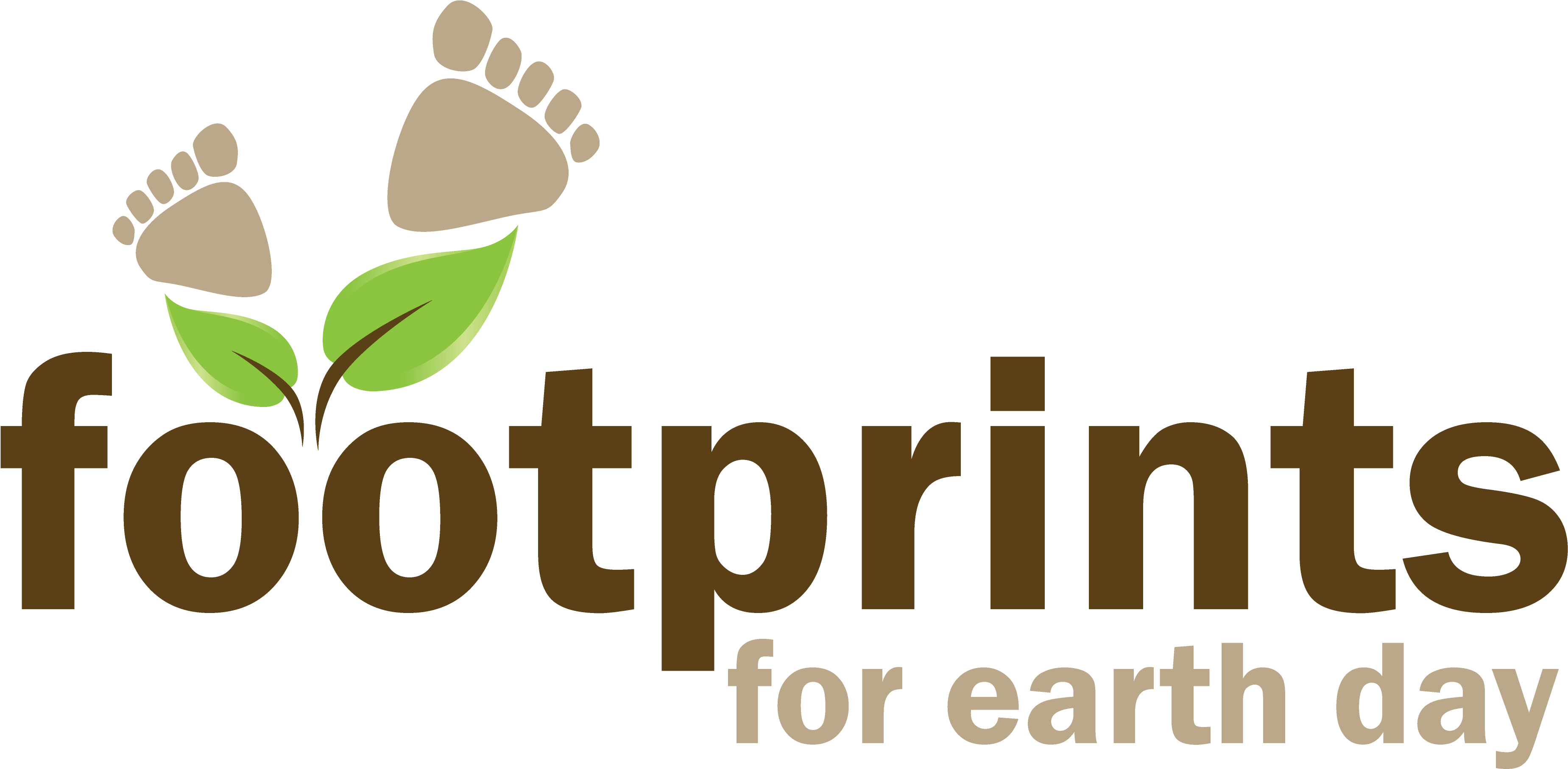 Footprints For Earth Day Logo - Foot Prints (3728x1860), Png Download