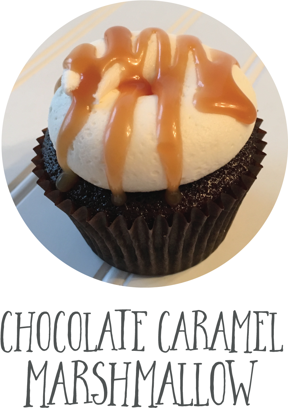 Chocolate Caramel Marshmallow - Cupcake (1000x1422), Png Download