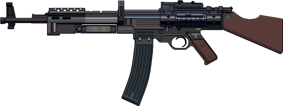 Assault Rifle 1946 Is Selective Fire, Gas Blowback - Assault Rifle (961x364), Png Download