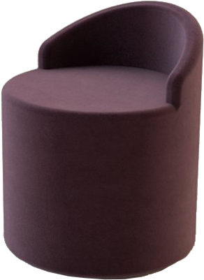 Web Marshmallow Stool With Back 2 Png - Portable Network Graphics (600x600), Png Download