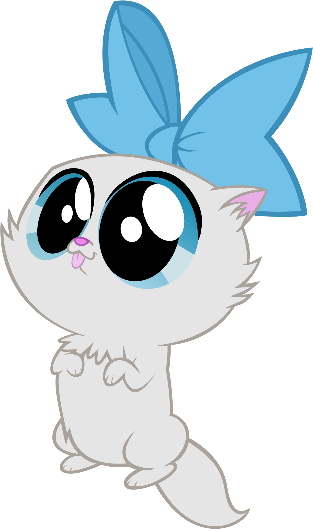 Vector Of Fluttershy's Cat From "may The Best Pet Win" - Mlp Rarity As Kitten (1733x2073), Png Download