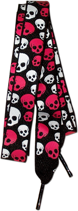Shoelace Skulls - Skulls Shoelaces (341x700), Png Download
