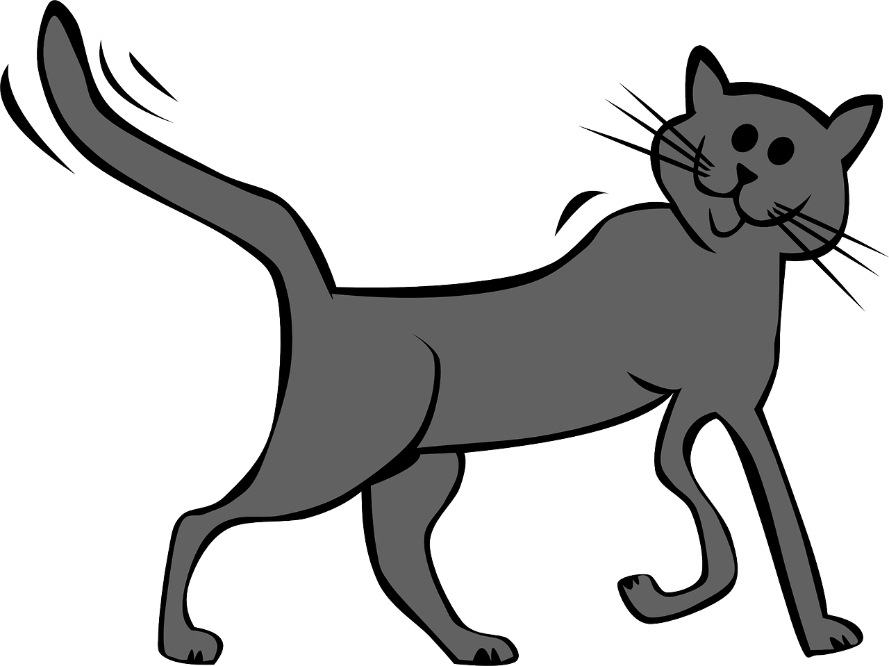How To Set Use Cartoon Cat Clipart (900x674), Png Download