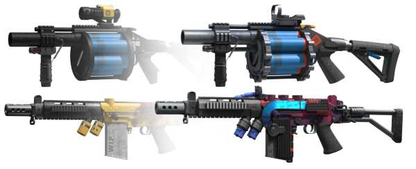 New Model For Coil Gun - Weapon (600x245), Png Download