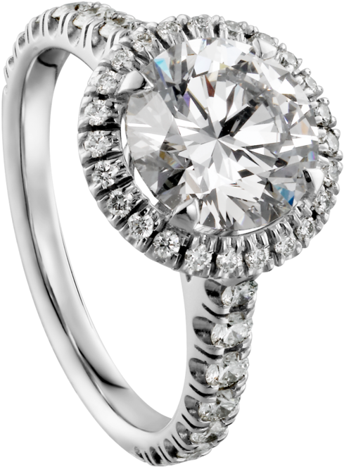 Ring With White Diamond Png Clipart - Cartier Destinée Ring (522x696), Png Download