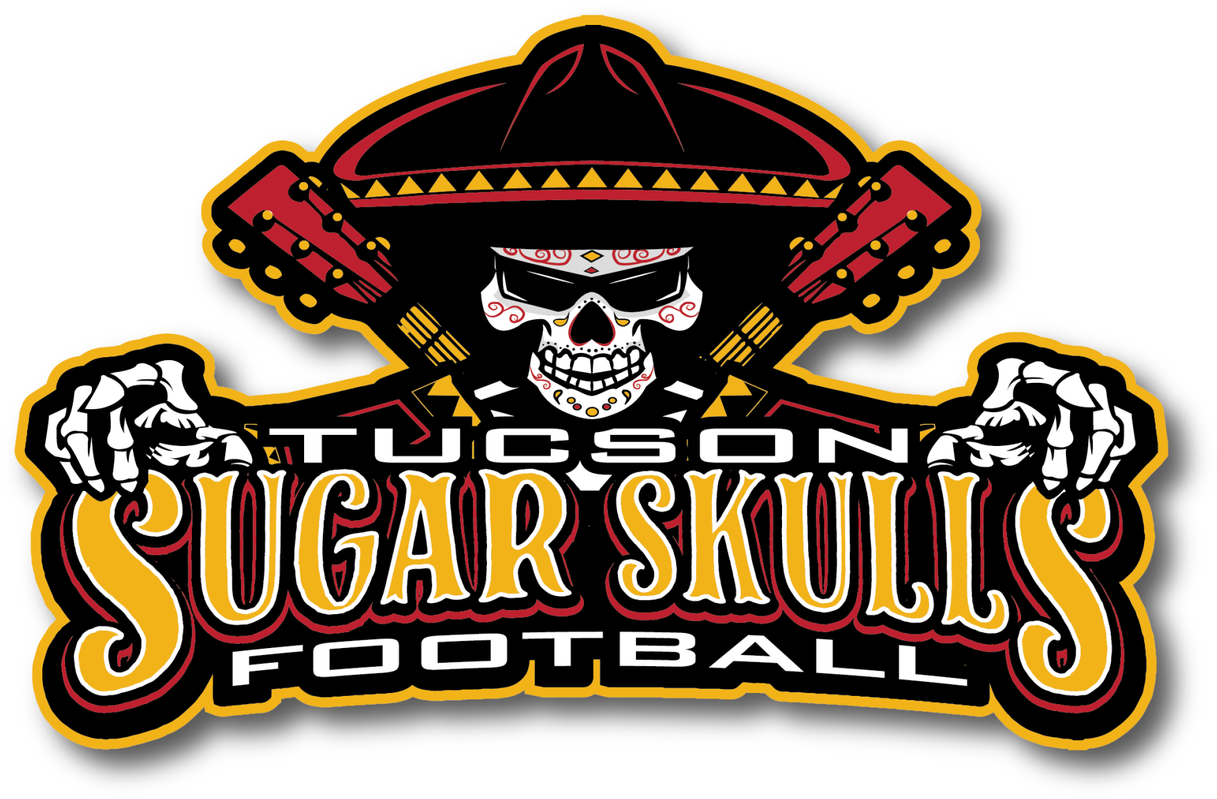 Sugar Skulls No - Tucson Sugar Skulls Football (1773x1169), Png Download