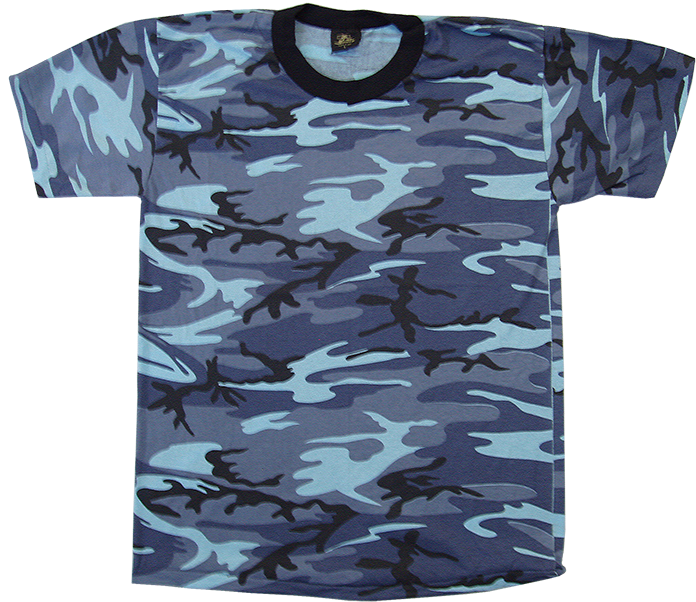 View - Sky Blue Camo Shirt (700x700), Png Download