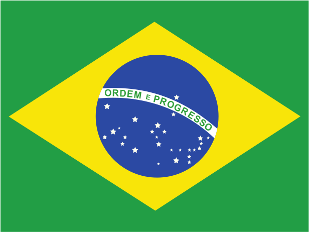 Flag Of Brazil Logo Png Transparent - Brazil Flag (2400x1800), Png Download