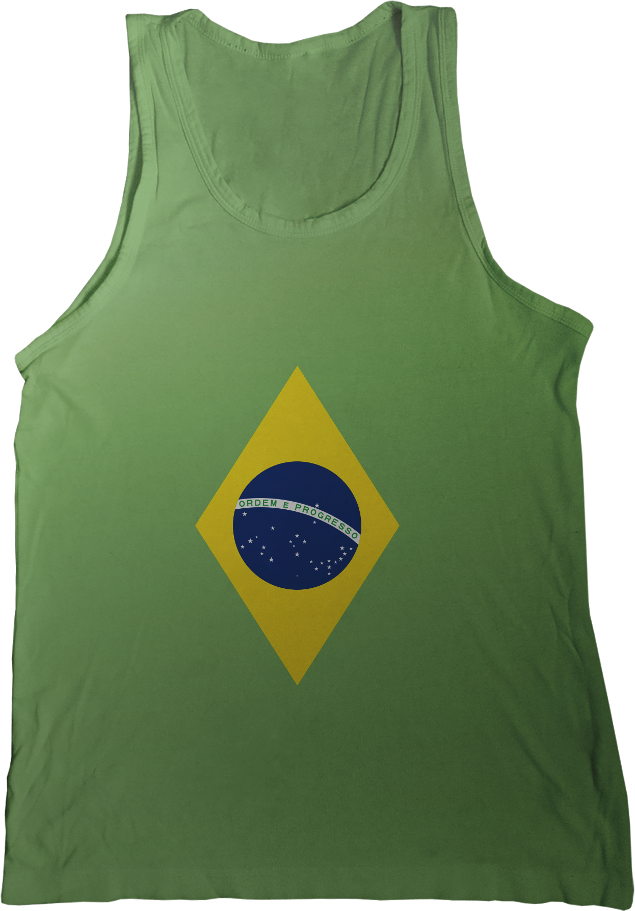 Brazil Flag Tank Top - Flag Of Brazil (1296x1786), Png Download