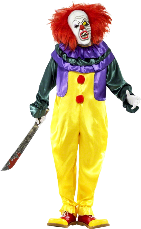 Creepy Clown Costume - Disfraces De Payasos Asesinos (500x793), Png Download