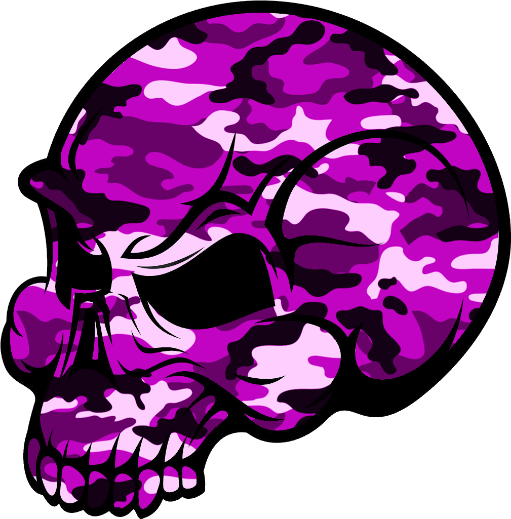 Skull Pink Camouflage Image - Camo Skull (1024x1044), Png Download