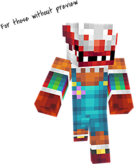 Kfkzbocpng - Minecraft Clown (640x640), Png Download