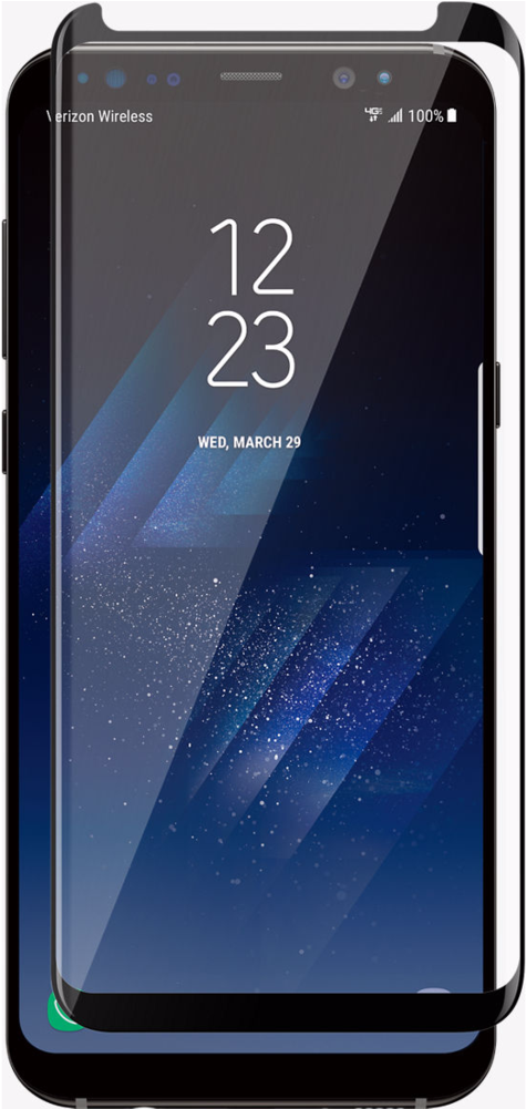 Galaxy S8/s8 Plus Original 4d Cut Tempered Glass - Samsung S8 Screen Protector (1024x1000), Png Download