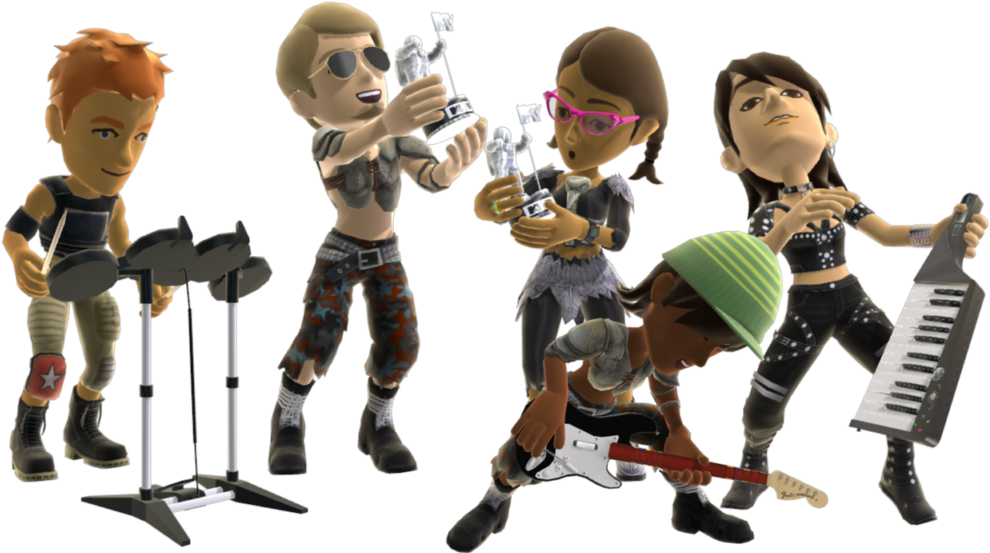 Rock Band Png Pic - Xbox Live Avatar Png (1024x576), Png Download