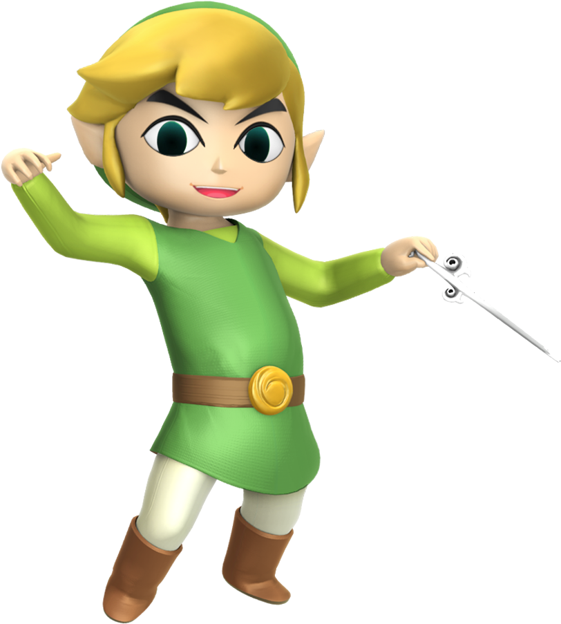 Toon Link Hyrule Warriors Style By Nibroc Rock-d98w7hd - Toon Link Render (1000x1000), Png Download