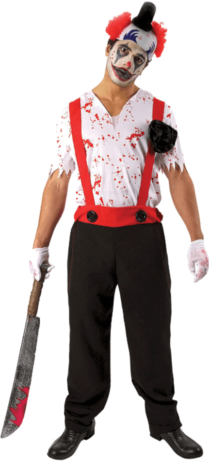 Evil Clown Costume - Psycho It Clown Costume (366x580), Png Download