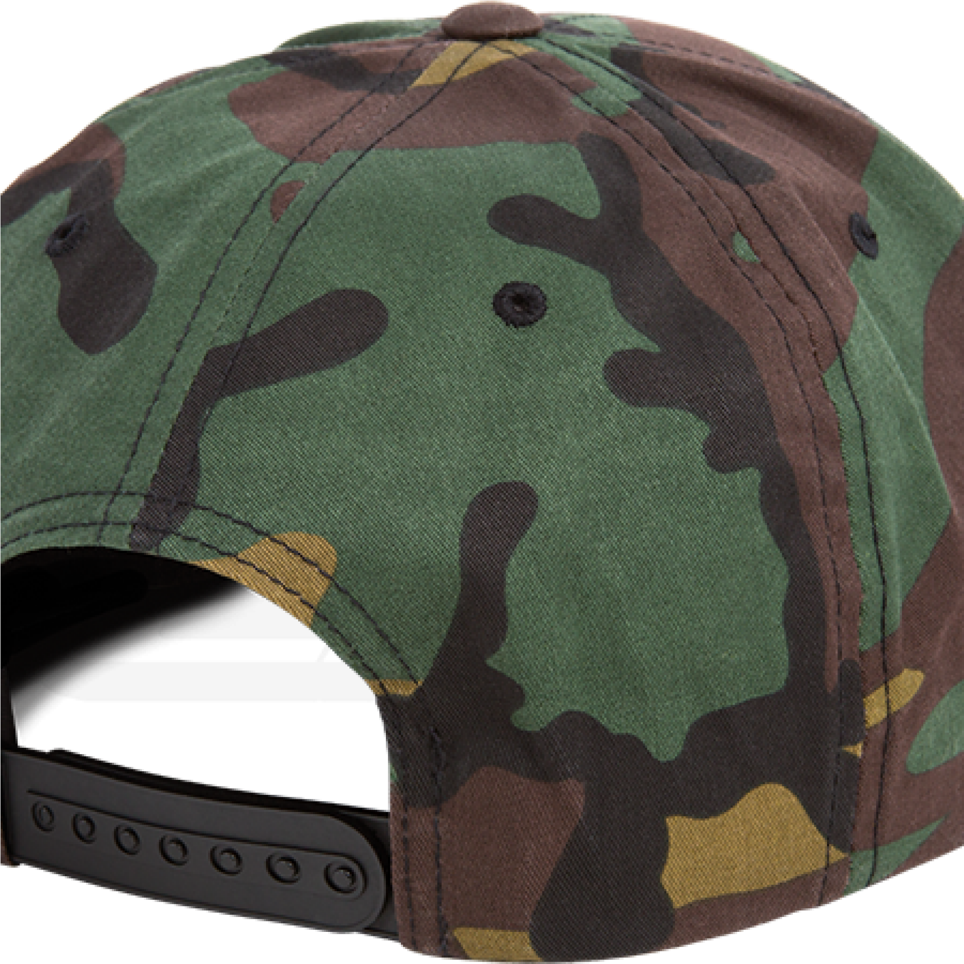 Cropped Camo Snapback Hat Backside - Flexfit Snapback Flat Bill Camouflage Cap With Patriotic (1920x2560), Png Download