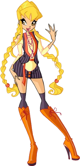 Stella 5 Rock - Winx Club Stella Rock (269x552), Png Download