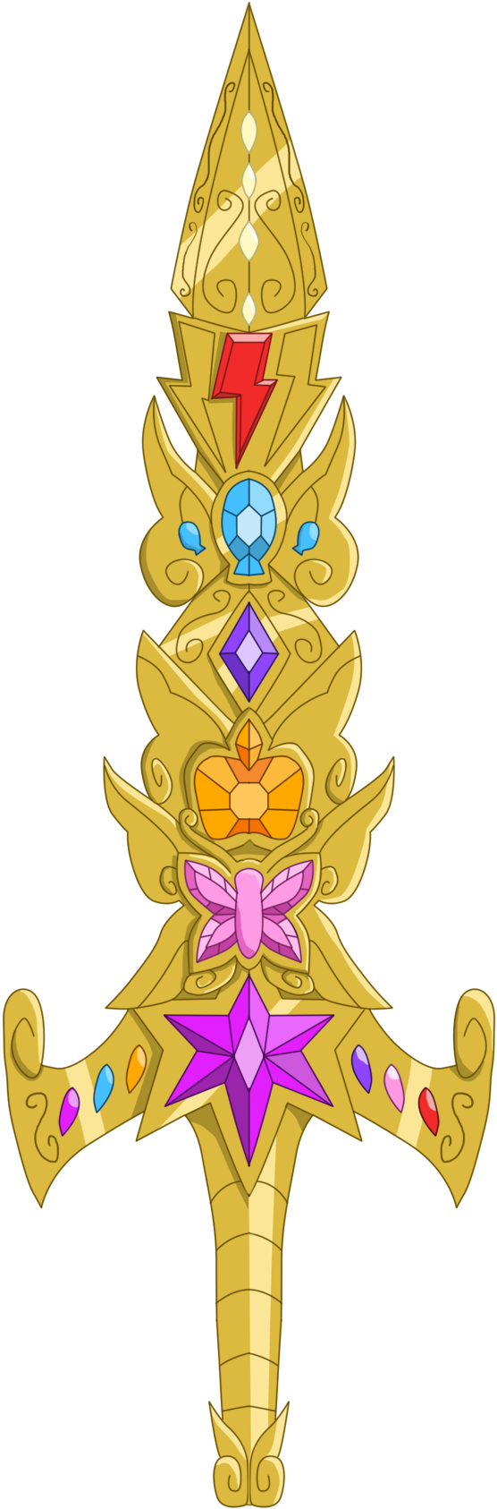 Elemental Sword - Mlp Sword Of Harmony (687x1705), Png Download