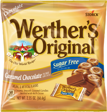 Sugar Free Chocolate Hard Candies - Werthers Sugar Free (400x400), Png Download