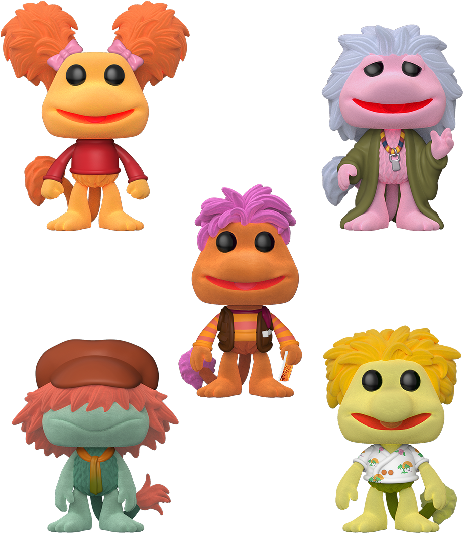 Celebrating 35 Years Of Fraggle Rock, This Fraggle - Fraggle Rock Flocked 5 Pack Pop (1300x1300), Png Download