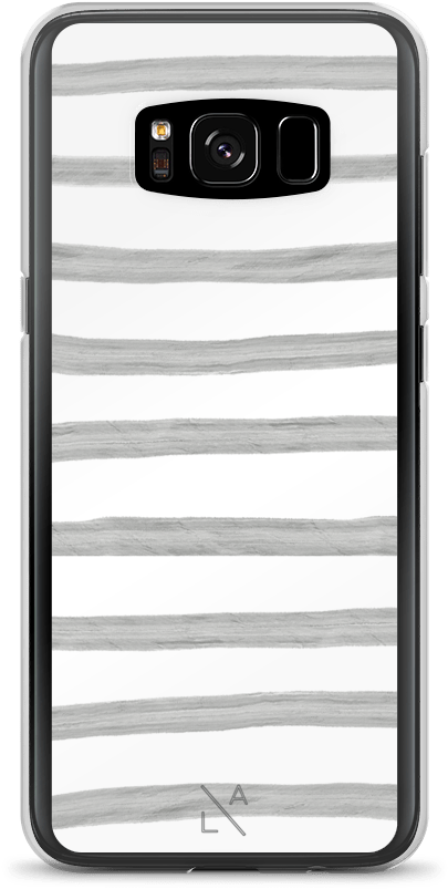 Grey Stripes Samsung Galaxy Phone Case (1000x1000), Png Download