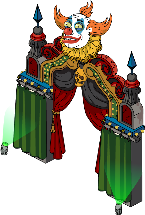 Creepy Clown Gate - Family Guy The Quest For Stuff Clown (501x697), Png Download