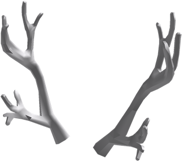 Antlers Mesh - Gray Antlers Roblox (420x420), Png Download