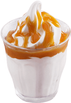 Caramel Sundae - Mcdonalds Caramel Sundae (380x380), Png Download