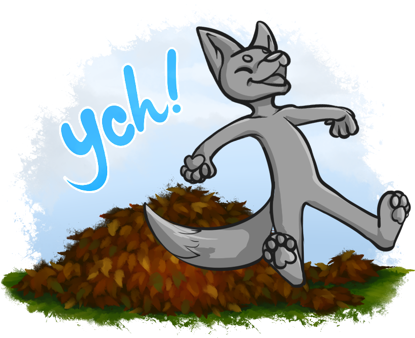 Leaf Pile Ych - Doughnut (840x675), Png Download