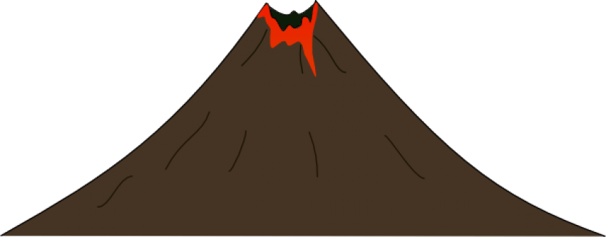 Explosion Clipart Volcano - Portable Network Graphics (600x235), Png Download
