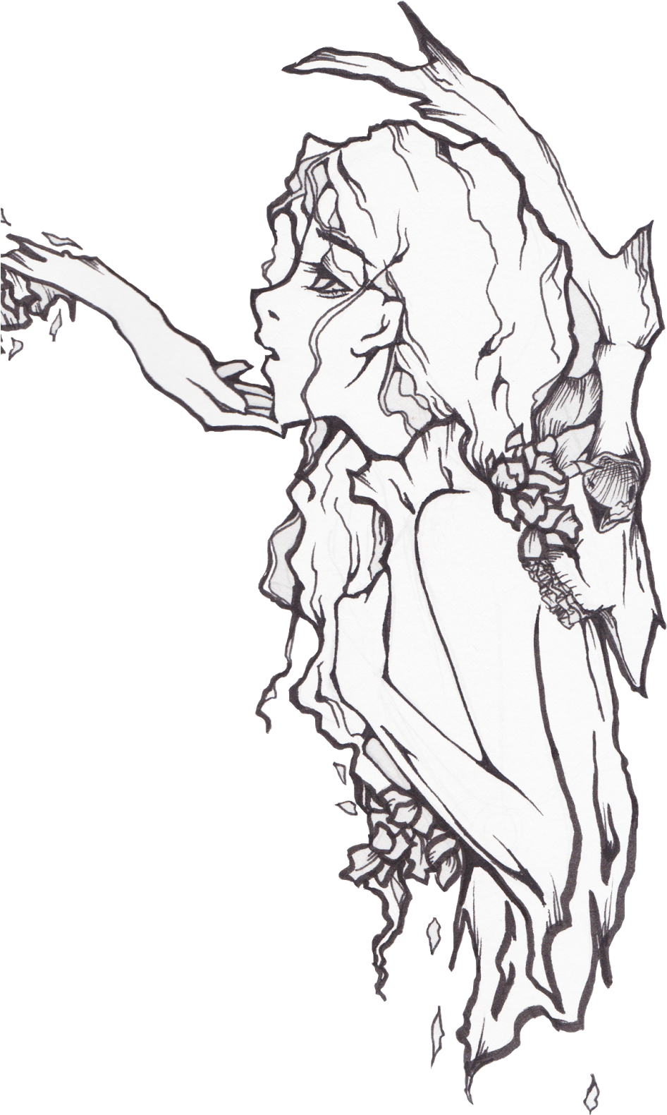 Clip Art Sinart Copic Line Ive Been Trying Out - Drawing (1109x1600), Png Download