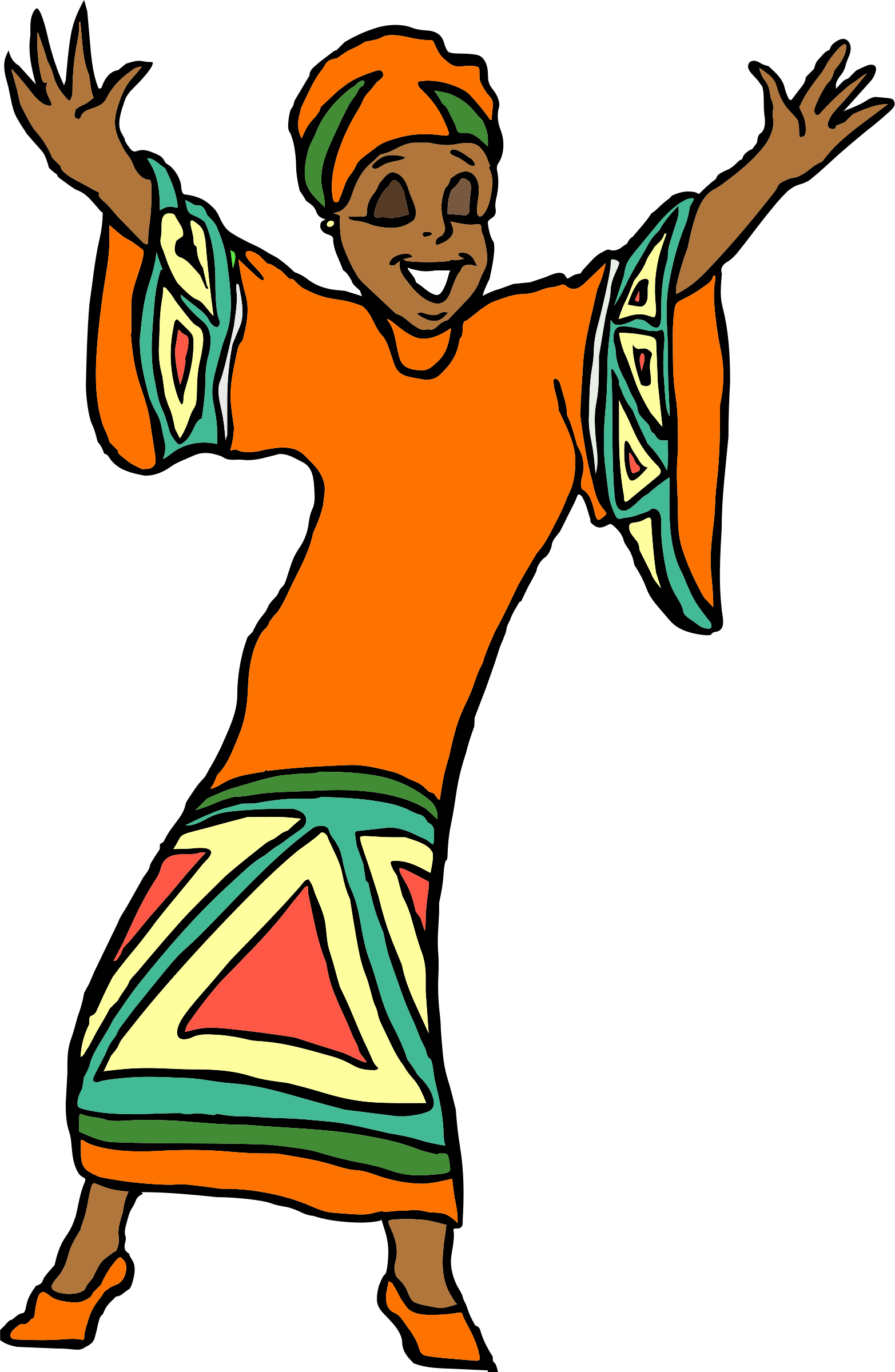Big Image - African Clipart Png (1565x2400), Png Download