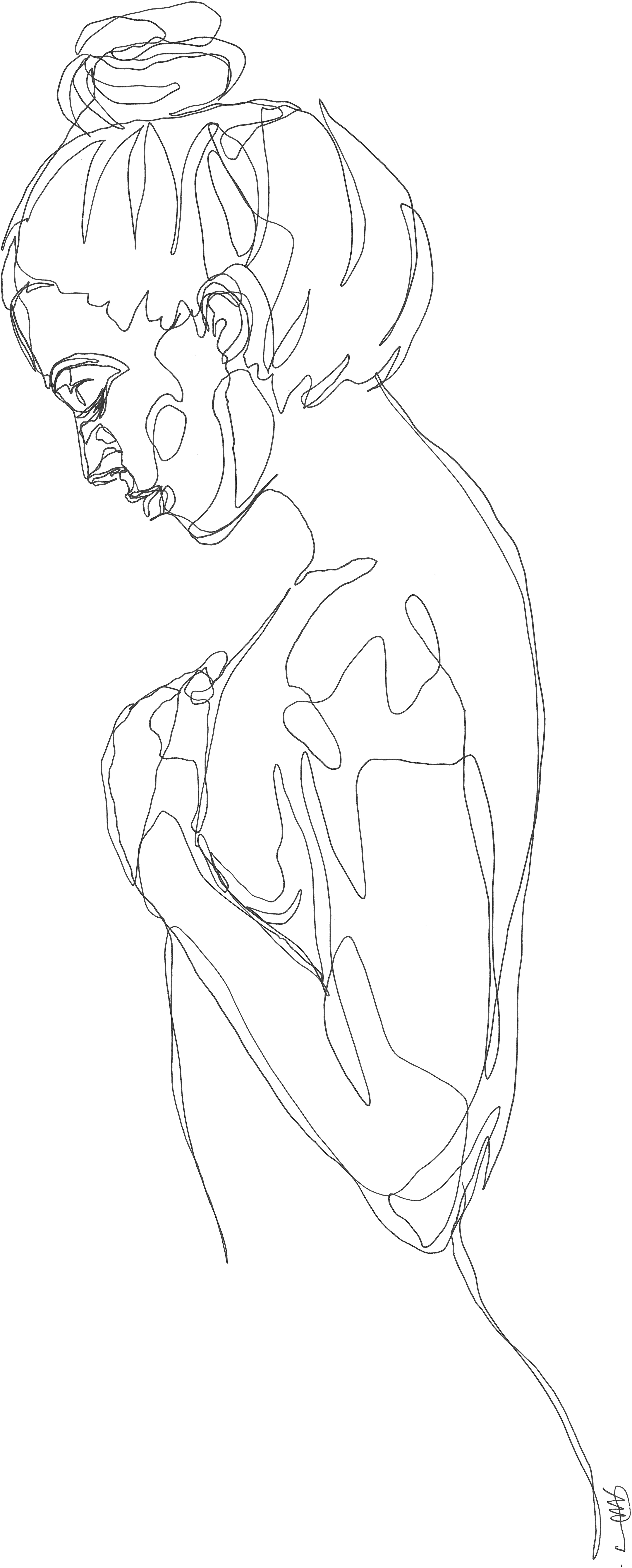 Martin Tardy Body Drawing, Woman Drawing, Figure Drawing, - Drawing (3424x8498), Png Download