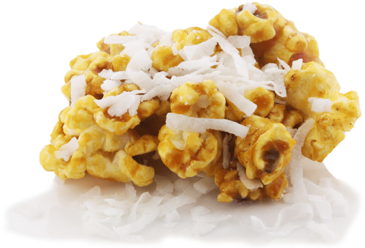 Coconut Caramel Popcorn - Popcorn (1200x966), Png Download